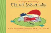 BEST BOOK Easy To Say First Words A Focus on Final Consonants