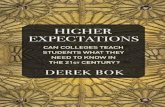 BEST BOOK Higher Expectations Can Colleges Teach Students What They Need to Know in the