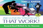 BEST BOOK Inclusion Strategies That Work  Research Based Methods for the Classroom