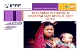 MNH krisis and post krisis · Penyebab kematian ibu seluruh dunia WHO. Mother Baby Package: Implementing safe motherhood in countries. WHO/FHE/MSM/94.11 Mayoritas dari kematian ibu