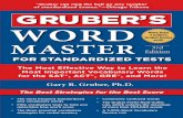 Gruber's Word Master for Standardized Tests: The Most Effective Way to Learn the Most Important Vocabulary Words for the S...