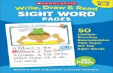 TOP Write, Draw & Read Sight Word Pages: 50 Literacy-Boosting Reproducibles That Teach the Top Sight Words