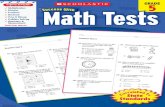 Scholastic Success with Math Tests, Grade 5 (Scholastic Success with Workbooks: Tests Math)