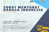 SURAT MENYURAT BAHASA INDONESIA · kompetensi surat menyurat dalam bahasa Indonesia, sehingga dapat membuat maupun mempraktekan dengan baik dalam kegiatan yang sesungguhnya. Kemampuan