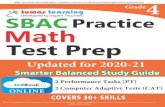 TOP SBAC Test Prep: 4th Grade Math Common Core Practice Book and Full-length Online Assessments: Smarter Balanced Study Guide ...