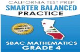 EBOOK CALIFORNIA TEST PREP Smarter Balanced Practice SBAC Mathematics Grade 4: Covers the Common Core State Standards
