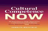 BEST BOOK Cultural Competence Now: 56 Exercises to Help Educators Understand and Challenge Bias, Racism, and Privilege