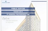 PUBLIC EXPOSE - Indonesia Stock Exchange · 2019. 12. 10. · ü Visi dari Perseroan adalah menjadi perusahaan pengembangan properti dan konstruksi yang terpercaya yang secara berkesinambungan