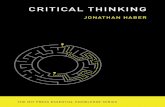 BEST BOOK Critical Thinking (The MIT Press Essential Knowledge series)
