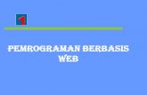 PEMROGRAMAN BERBASIS WEBwidiastuti.staff.gunadarma.ac.id/Downloads/files/43967...PEMROGRAMAN BERBASIS WEB Pengertian Situs / Web Situs/Web dikategorikan menjadi 2 : Web Statis Web