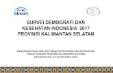 SURVEI DEMOGRAFI DAN KESEHATAN INDONESIA 2017 PROVINSI KALIMANTAN …kalsel.bkkbn.go.id/wp-content/uploads/2020/07/SDKI-2017... · 2020. 7. 9. · 23 Kalimantan Timur 43 52 24 Kalimantan