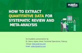 How To Extract Quantitative Data For Systematic Review And Meta-Analysis ? – Pubrica