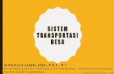 Sistem Transportasi Masyarakat · 2020. 7. 30. · TRANSPORTASI PEDESAAN 1. Tugas, fungsi dan peranan Pemerintah dalam membangun transportasi perdesaan. 2. Partisipasi Masyarakat