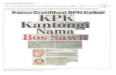 BPK Perwakilan Provinsi Kalimantan Barat · 2019. 12. 16. · Kepala BPN Kalbar yang menerima vsuap juga harus diadili. "Apakah yang memberi ke Kepala BPN itu atas nama pribadi atau