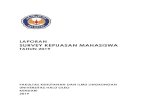 LAPORAN SURVEY KEPUASAN MAHASISWAfhil.uho.ac.id/wp-content/uploads/2020/02/Laporan-Survey... · 2020. 2. 10. · Tingkat Kepuasan Mahasiswa pada lima Aspek sesuai LED Prodi disajikan