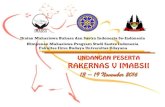Ikatan Mahasiswa Bahasa dan Sastra Indonesia Se-Indonesia ... · HIMPUNAN MAHASISWA PROGRAM STUDI SASTRA INDONESIA FAKULTAS ILMU BUDAYA UNIVERSITAS UDAYANA PANITIA PELAKSANA RAKERNAS