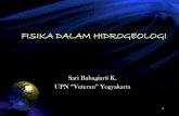 FISIKA DALAM HIDROGEOLOGIlearning.upnyk.ac.id/pluginfile.php/17227/mod_resource... · 2020. 4. 16. · FISIKA DALAM HIDROGEOLOGI Sari Bahagiarti K. UPN “Veteran” Yogyakarta 1.