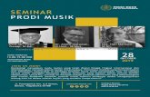 28 · 2020. 1. 7. · ISI Yogyakarta yang namanya tersebut di bawah ini untuk melaksanakan tugas sebagai Panitia pada acara Seminar Prodi Musik : Musikologi Sebagai Sebuah Pendekatan