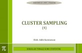 Oleh: Adhi Kurniawan SEKOLAH TINGGI ILMU STATISTIK 2014. 3. 28.¢  PPS Cluster Sampling Sampling Scheme