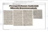 Pengelolaan Subsidi - Audit Board of Indonesia · 2018. 10. 3. · hukum pada kebijakan tersebut. "Meski begitu, adajugatemuan kelebihan pembayaran subsidi: oleh pemerintah sebesar