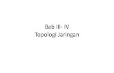 Bab III Topologi Jaringan · • Topologi Tree • Topologi tree ini merupakan gabungan dari kombinasi tiga topologi yang ada. Beberapa pihak juga menyebut dengan topologi mesh. •
