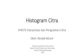 Histogram Citra - Apache2 Ubuntu Default Page: It works rinaldi.munir/Citra/... Histogram Citra •Histogram citra (image histogram) merupakan informasi yang penting mengenaiisi citra