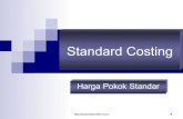 Standard Costing - FINANCIAL MANAGEMENT CORNER...2020/01/01  · bahan baku, biaya tenaga kerja langsung, dan biaya o verhead pabrik untuk mengolah satu satuan produk atau jasa terten