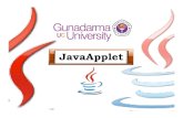 JavaApplet - Gunadarmawidioyanto.staff.gunadarma.ac.id/.../37705/JavaApplet.pdf · Pengenalan Java Java dikembangkan oleh Sun Microsystems pada Agustus 1991, dengan nama semula Oak.