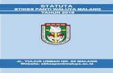 STIKES PANTI WALUYA MALANG TAHUN 2019repository.stikespantiwaluya.ac.id/410/1/STATUTA.pdf · 2020. 9. 7. · 80 dan disahkan oleh Menteri Hukum dan Hak Asasi Manusia Republik Indonesia,