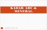 KADAR ABU & MINERAL - Universitas Brawijaya2012/04/04  · 3. METODE KONDUKTOMETRI 17 Merupakan metode tidak langsung untuk menentukan total elektrolit dalam bahan atau produk pangan