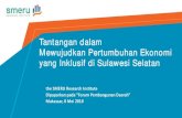 Tantangan dalam Mewujudkan Pertumbuhan Ekonomi yang ......IPM di Sulawesi Selatan sedikit lebih rendah dibandingkan angka nasional terutama karena rendahya pengeluaran per kapita 66.53