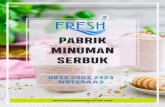 PABRIK MINUMAN SERBUK...PABRIK MINUMAN SERBUK 0812 2502 2323 D9129AA3 FRESH Merupakan Produsen bubuk minuman di Indonesia yang mengutamakan kualitas dan layanan. Kami menyediakan berbagai
