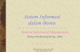 Sistem Informasi dalam Bisnisrikkyfaperta.staff.unja.ac.id/wp-content/uploads/2017/03/... · 2017. 4. 3. · Peran Dasar Sistem Informasi Mendukung Operasi Bisnis Kegiatan bisnis