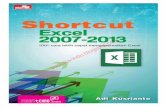 Shortcut Excel 2007-2013 pustaka-indo.blogspot...fungsi ini pada sistem Excel masing-m asing memiliki peranan tersendiri. Tombol fungsi, selain digunakan secara tunggal, misal F1 untuk