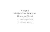 Chap 7 Model-Gas Real dan Ekspansi Virial · 2020. 3. 17. · Permutasi dan Labelling • Arti notasi jumlah P: dijumlahkan terhadap seluruh kemungkinan permutasi label 1,2,…N.