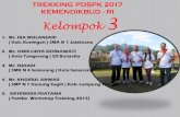 TREKKING PDSPK 2017 KEMENDIKBUD - RI Kelompok 3 KELOMPOK 3.pdf( panitia workshop trekking 2017) trekking pdspk 2017 kemendikbud - ri . peta trekking kelompok 3 dengan 4 titik koordinat