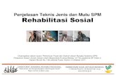 Penjelasan Teknis Jenis dan Mutu SPM Rehabilitasi Sosial · 2017. 11. 25. · Hayam Wuruk No. 126 Jakarta Pusat, Kamis 12 Oktober 2017. Penjelasan Teknis Jenis dan Mutu SPM ... PERMEN