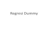 Regresi Dummy - enistat.lecture.ub.ac.id · Penggunaan peubah dummy untuk beberapa kategori •Pengamatan kualitatif dapat saja mempunyai lebih dari 2 kategori. •Misalkan pendidikan