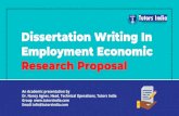 How to write a Research proposal for Employment Economics