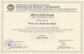 Staff Site Universitas Negeri Yogyakartastaff.uny.ac.id/sites/default/files/sertifikat... · 2011. 8. 29. · Nomor : 207 / / / 2011 Diberikan kepada : Prof. Dr. Anik Ghufron Dalam