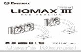 LIQMAX III RGB-manual...Masukkan sekrup ke dalam lubang yang tepat pada back plate. Kemudian gunakan washers/ring untuk mengencangkan sekrup. 《 Jika Pla orm CPU Anda Intel LGA LGA2011/2011-3/2066,