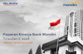 Paparan Kinerja Bank Mandirianugerahsekuritas.co.id/assets/upload/contenthomeatc... · 2018. 8. 30. · Paparan Kinerja Bank Mandiri Triwulan II 2018 Jakarta, 29 Agustus 2018 . 1