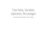 Tipe Data, Variabel, Operator, Perulangankomang_anom.staff.gunadarma.ac.id/Downloads/files/60943... · Tipe Data Composite 2. Image Image atau gambar, merupakan tipe data grafik.