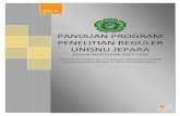 PANDUAN PROGRAM PENELITIAN REGULER UNISNU JEPARA 2019. 3. 19.آ  Panduan Penelitian Reguler Unisnu TA