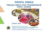 PEMERINTAH PROVINSI JAWA TENGAH DINAS TENAGA ......Visi Gubernur Jawa Tengah 2018-2023 4 Misi: Membangun masyarakatJawa Tengah yang religious, toleran dan guyup untuk menjaga Negara