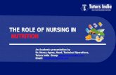 The Role of Nurses and Nutrition in Healthy Patients