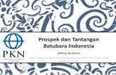 Prospek dan Tantangan Batubara Indonesia · 2018. 11. 8. · Potensi Pengembangan Batubara Indonesia Coal Upgrading ROM Coal Liquefaction Fertilizer Coal Water Mixture Gasification