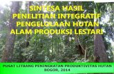 SINTESA HASIL PENELITIAN INTEGRATIF ......deduktif dan induktif III. HASIL DAN PEMBAHASAN A. Kajian Klasifikasi Tipologi dan Potensi sebaran Hutan Produksi - Penggunaan Citra Digital