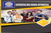 Jakarta, September 2018 - Bina Sarana Informatika Akademik Universitas Bina...Fakultas Teknik Kampus Utama 1. Teknik elektro (S1) 2. Teknik Industri (S1) Fakultas Komunikasi dan Bahasa