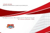 Laporan Evaluasi Internal Triwulan IIIesakip.banggaikab.go.id/dokumen/pengukurankerja/... · 2020. 12. 7. · Laporan Internal capaian Kinerja Program/Kegiatan, Realisasi anggaran,